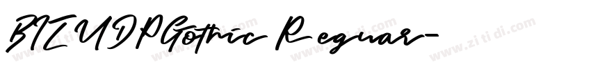 BIZUDPGothic Reguar字体转换